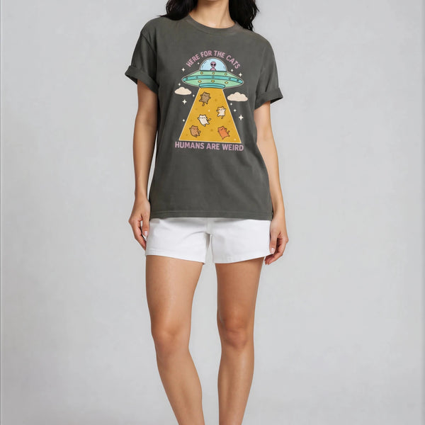 Here For The Cats T-shirt