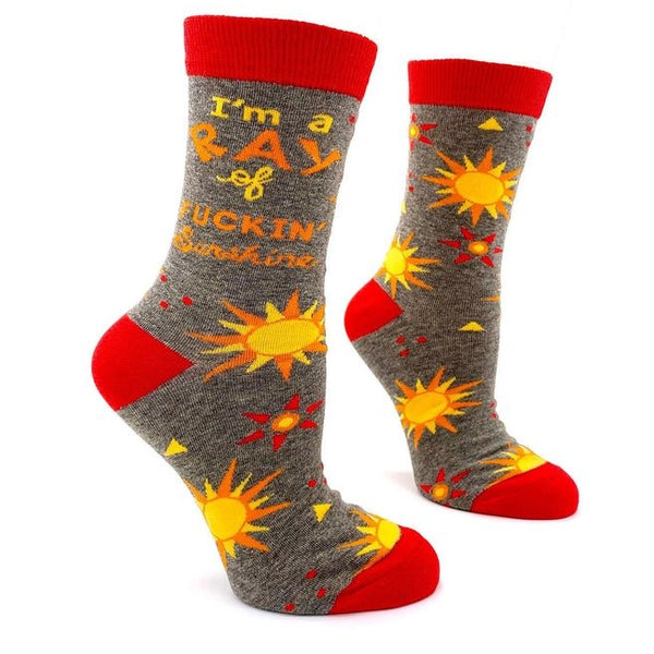I'm a Ray of Fuckin' Sunshine Women's Crew Socks