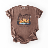 Adventure Is Out There Funny Dark Humor Graphic Tee