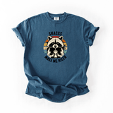 Snacks Make Me Nicer Raccoon Graphic Tee Funny Vintage Animal Shirt
