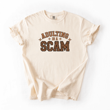Adulting Is a Scam Funny Graphic Tee for Everyday Sarcasm Lovers