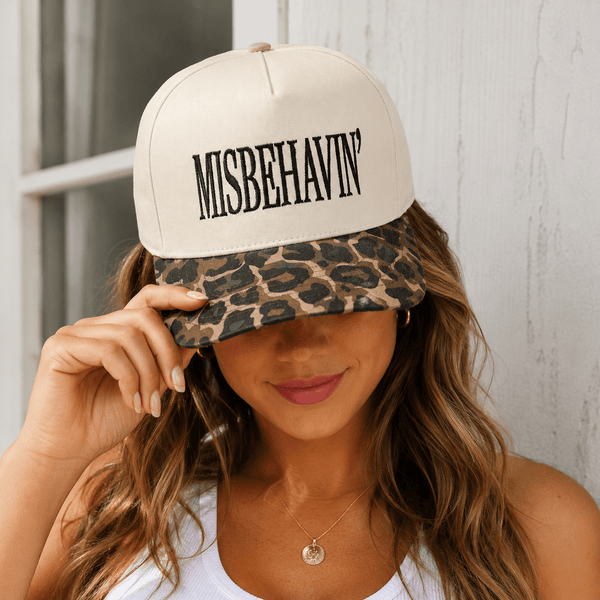 Misbehavin Leopard Trucker Hat