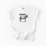 Smart Donkey Funny Graphic Tee Sarcastic Minimal Humor Shirt