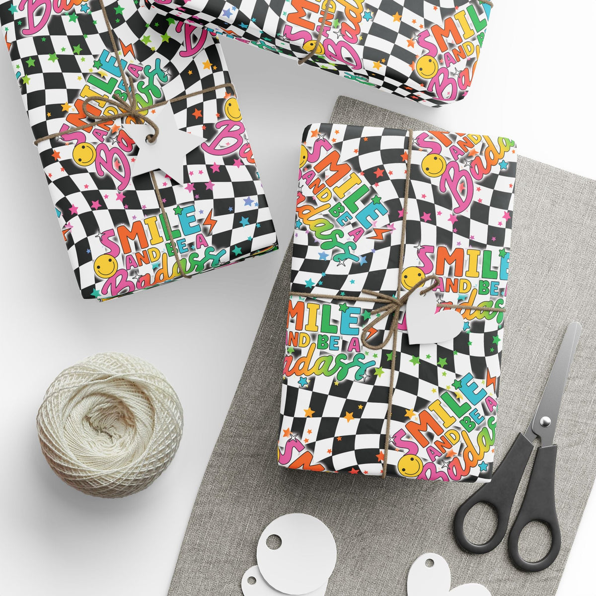 Smile And Be Badass Wrapping Paper