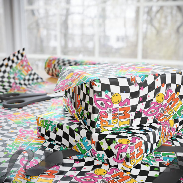 Smile And Be Badass Wrapping Paper