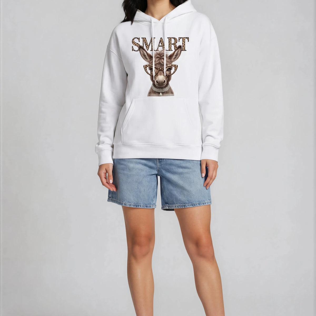 Smart Ass Funny Donkey Hoodie