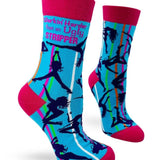 Workin' Harder Than an Ugly Stripper Women's Crew Socks (Copy)