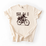 Funny Raccoon Get In Loser Graphic Tee With Sarcastic Trouble Quote