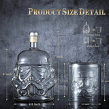 Stormtrooper Bottle Decanter, Star Wars Trooper Set