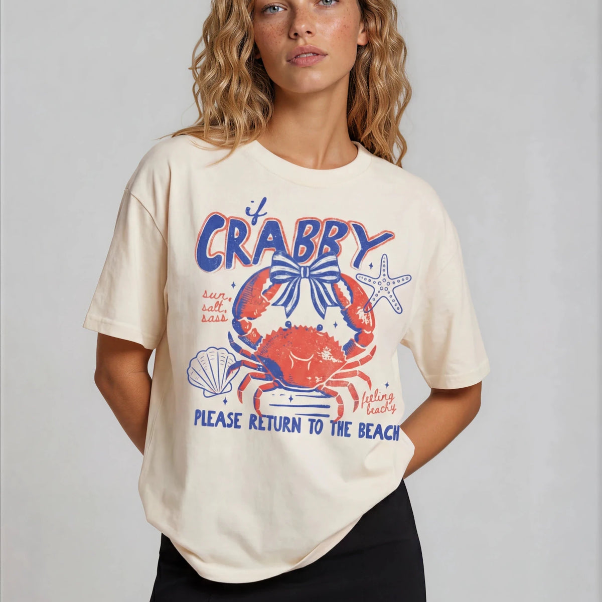Crabby Please Return to the Beach T-shirt