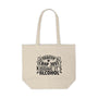 Tote Bag — "Healthy? Crap, Just Kidding It's Alcohol" Funny Canvas Shopping Tote