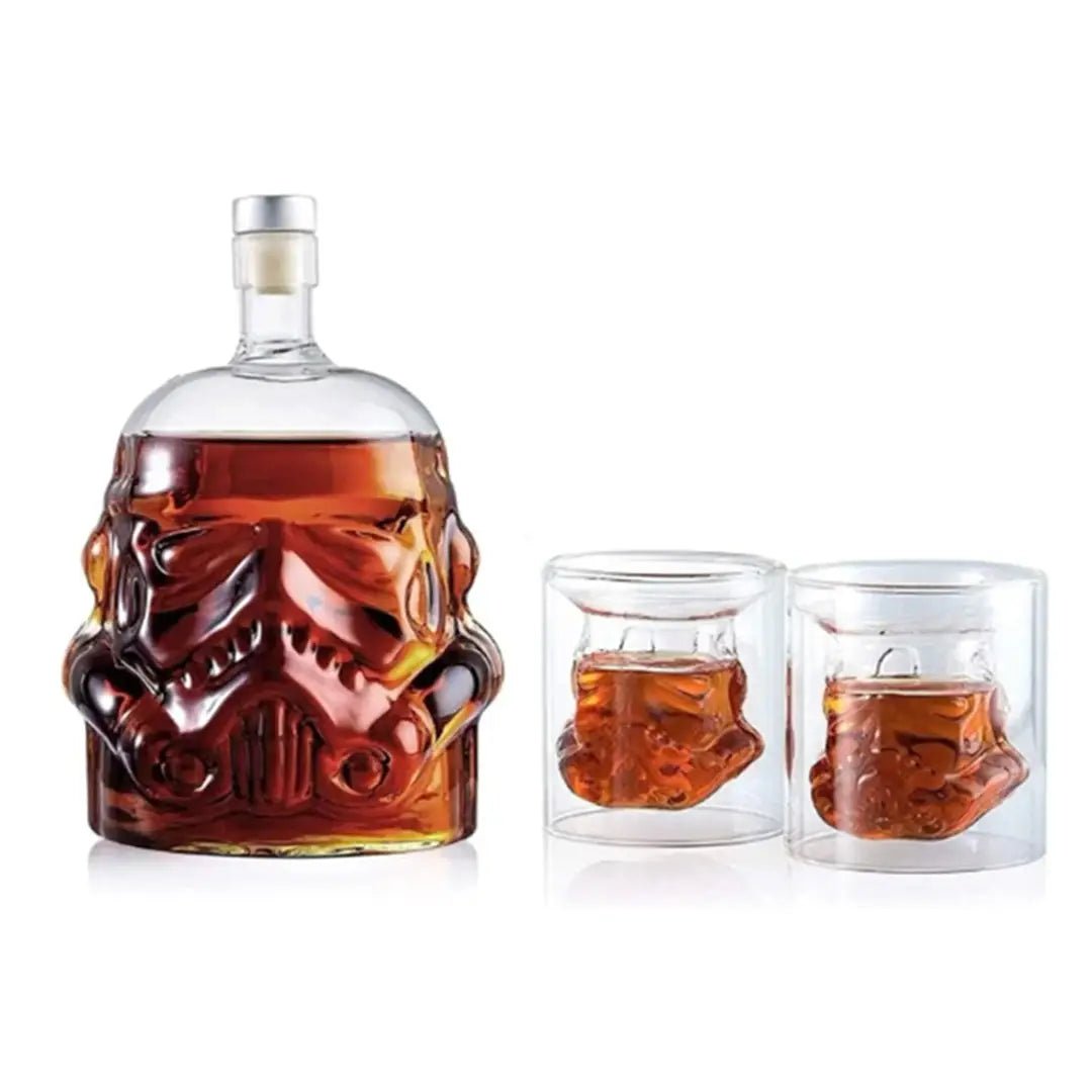 Stormtrooper Bottle Decanter, Star Wars Trooper Set