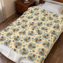 Delicate Flower Throw Blanket
