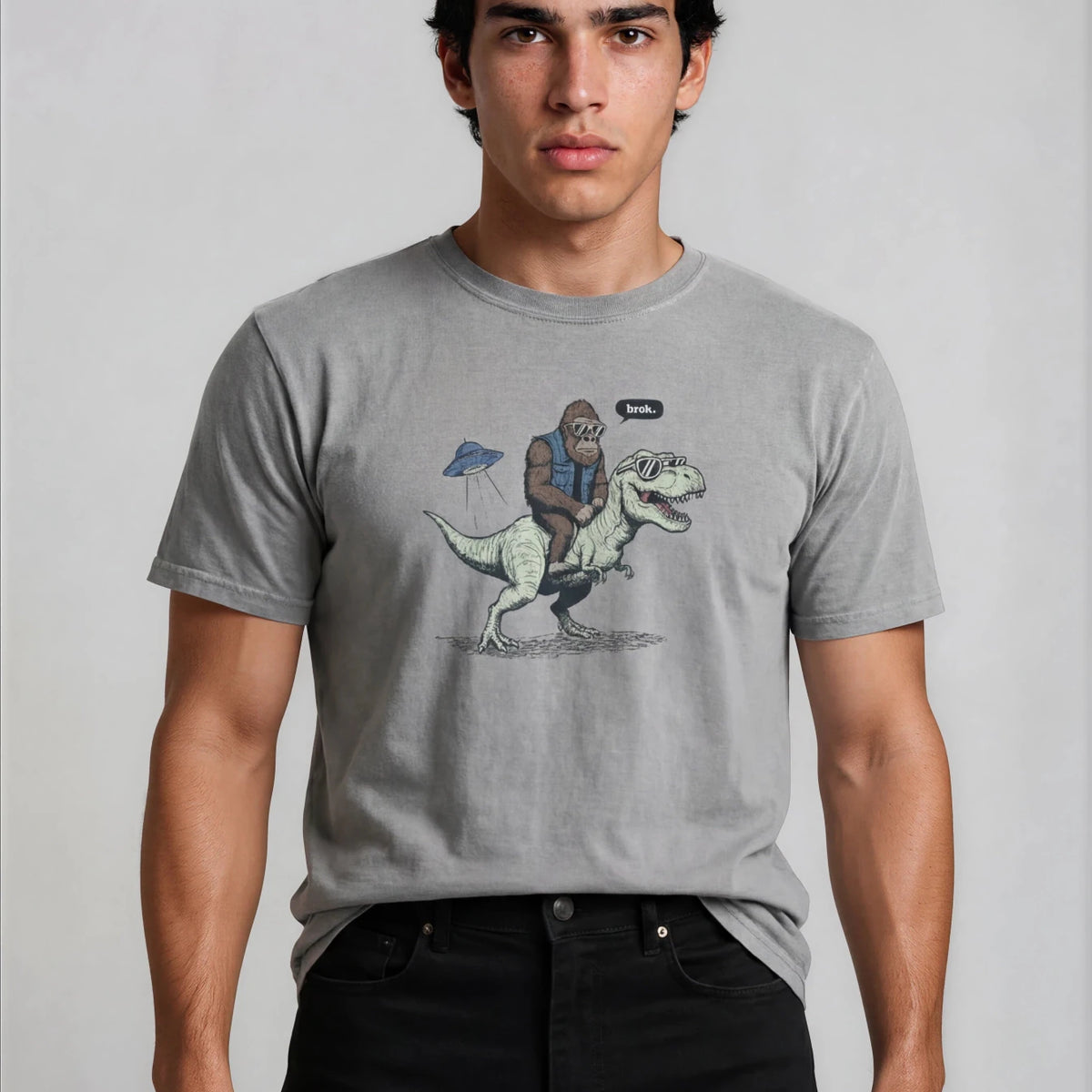 TRex Riding a Dinosuar T-shirt