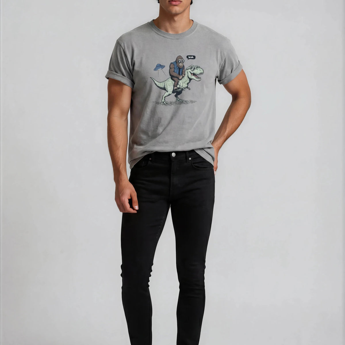 TRex Riding a Dinosuar T-shirt