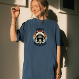 Snacks Make Me Nicer Raccoon Graphic Tee Funny Vintage Animal Shirt