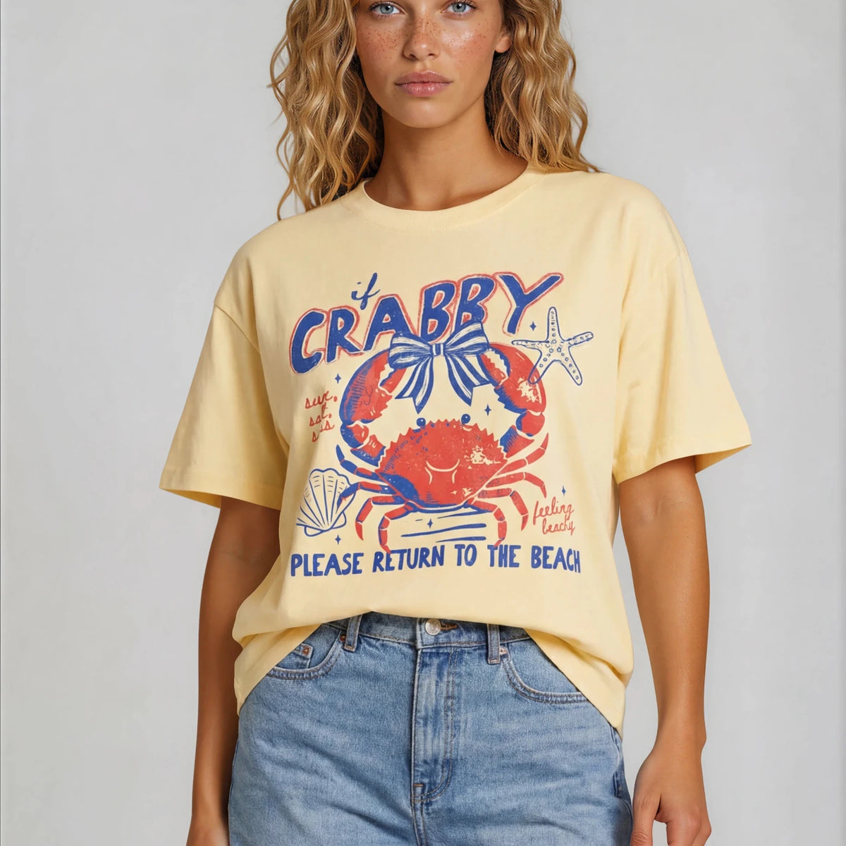 Crabby Please Return to the Beach T-shirt