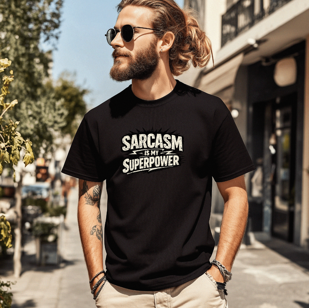 Sarcasm Is My Superpower Funny Tee | Comfort Colors