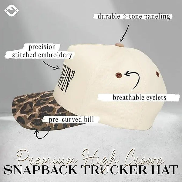 Misbehavin Leopard Trucker Hat