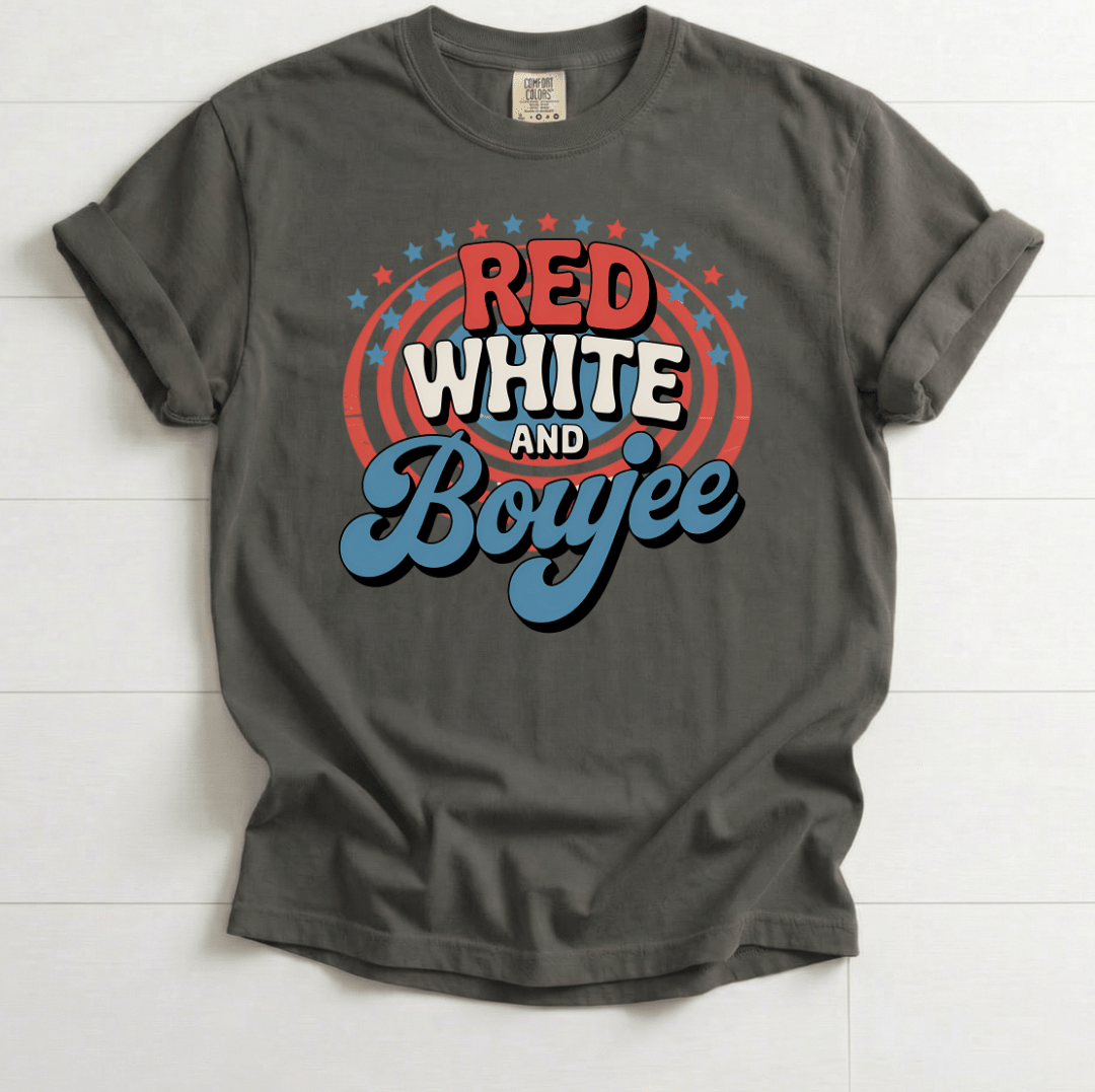 Red White and Boujee Funny Patriotic Fourth of July Shirt