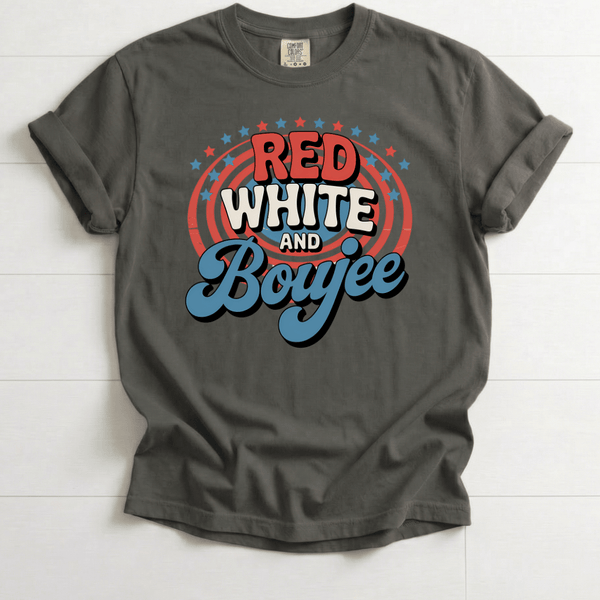Red White and Boujee Funny Patriotic Fourth of July Shirt