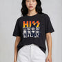 Hiss Funny Cat Rock Band Graphic Tee