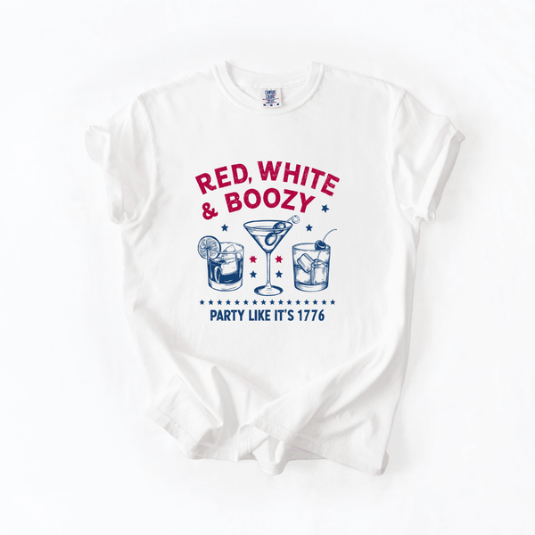 Red White & Boozy Funny Fourth of July Shirt