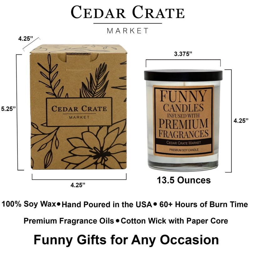 Mom Thanks For Putting Up With My Shit Candle