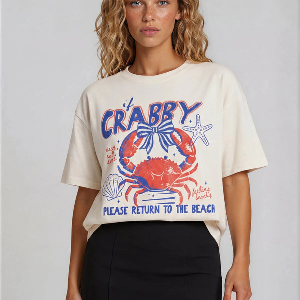 Crabby Please Return to the Beach T-shirt