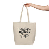 Canvas Tote Bag — “Random Useless Stuff” Funny Market Grocery Tote