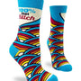 "100% That Bitch" Women's Sassy Novelty Crew Socks Stylish and comfortable!
