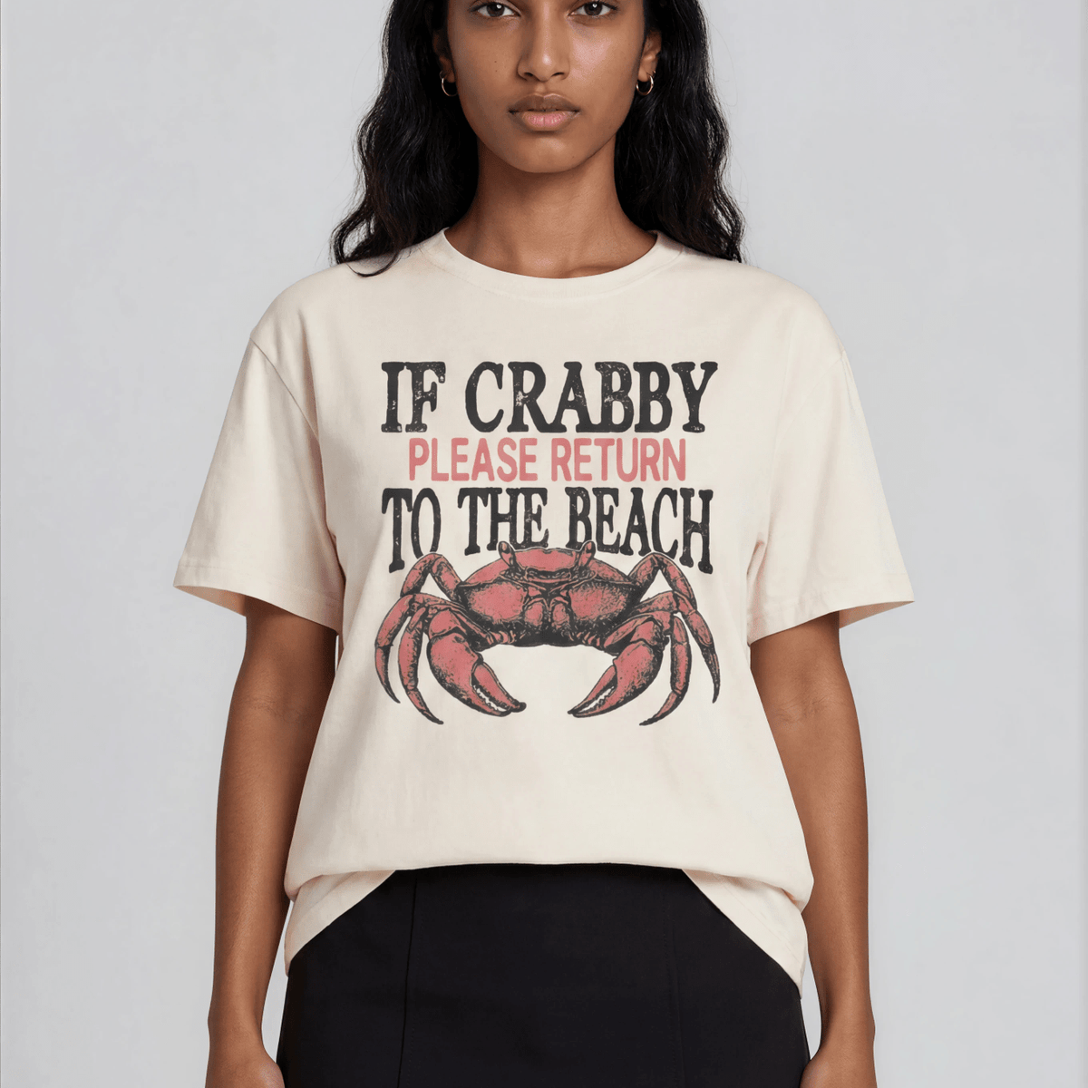 If Crabby Return to Beach Tee